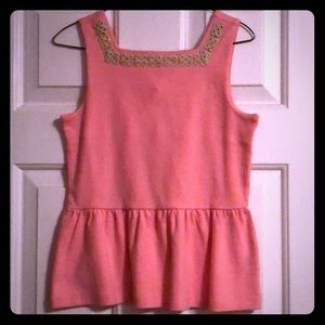 Janie and Jack Girls peplum tank top